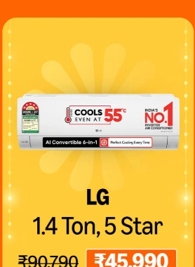 LG 1.4 Ton 5 Star AI Dual Inverter Split AC