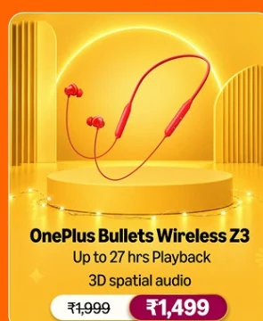 OnePlus Bullets Wireless Z3 Neckband Earphones