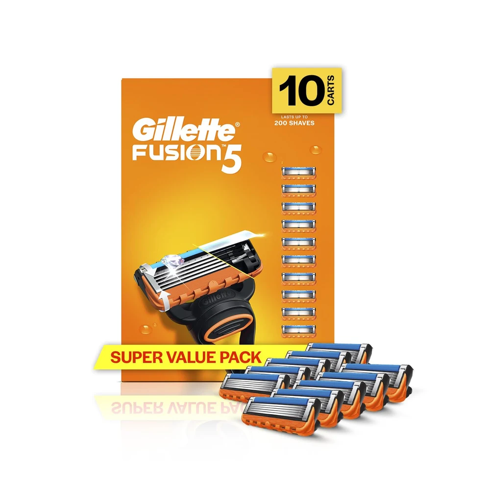 Gillette Fusion 5 Shaving Razor Blades 10 Cartridge
