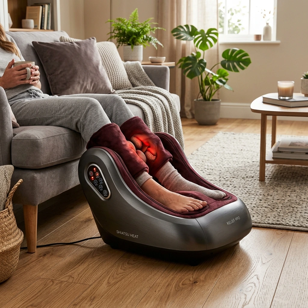 Shiatsu Foot and Calf Massager Machine with Heat