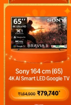 Sony BRAVIA 3 164 cm 65 inch 4K AI LED Google TV