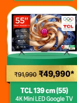TCL 139 cm 55 4K QD-Mini LED Google TV