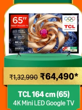 TCL 164 cm 65 4K QD-Mini LED Google TV